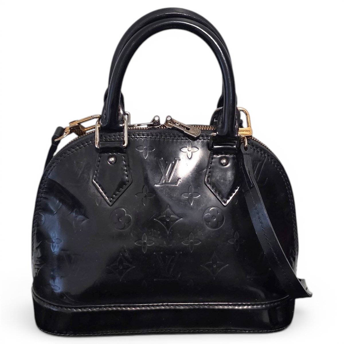 Alma BB patent leather handbag