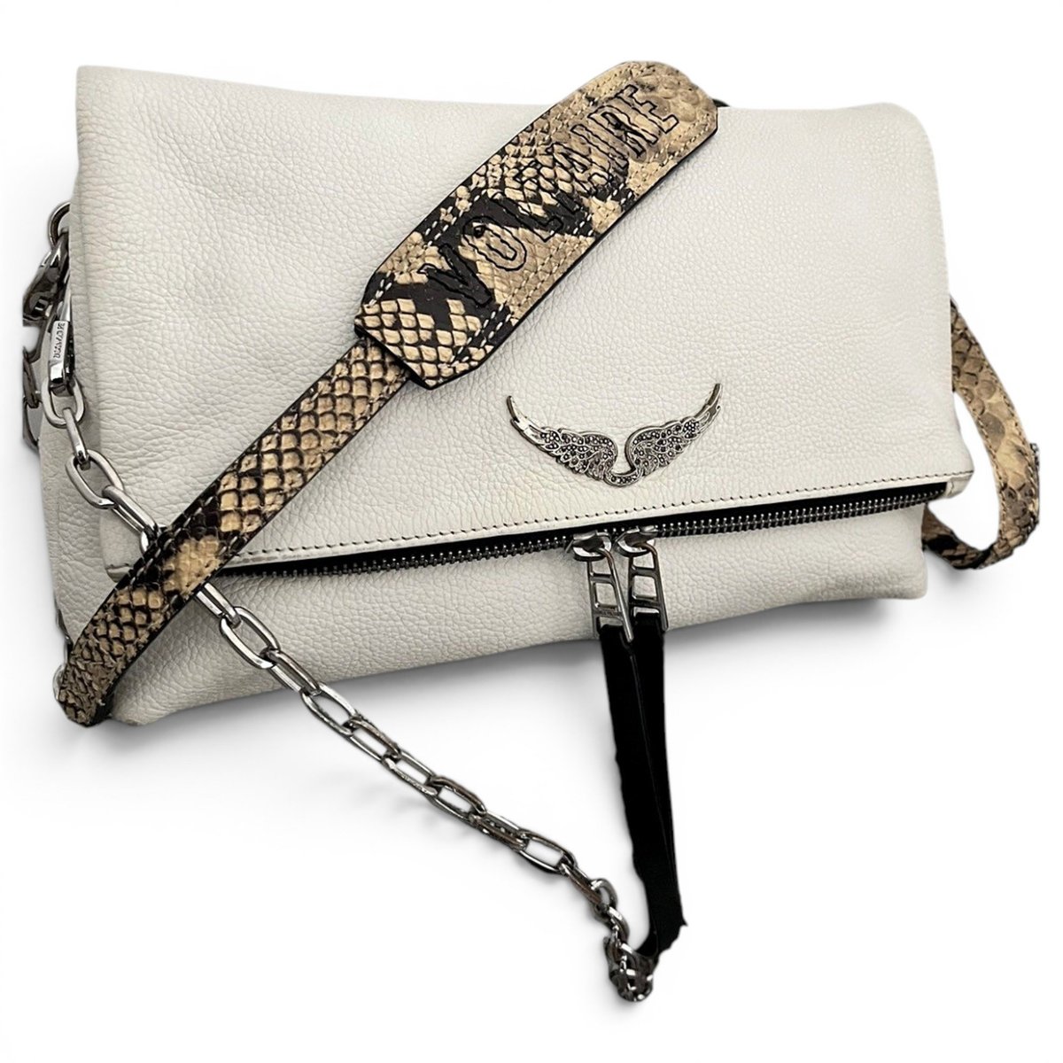 Rock leather crossbody bag
