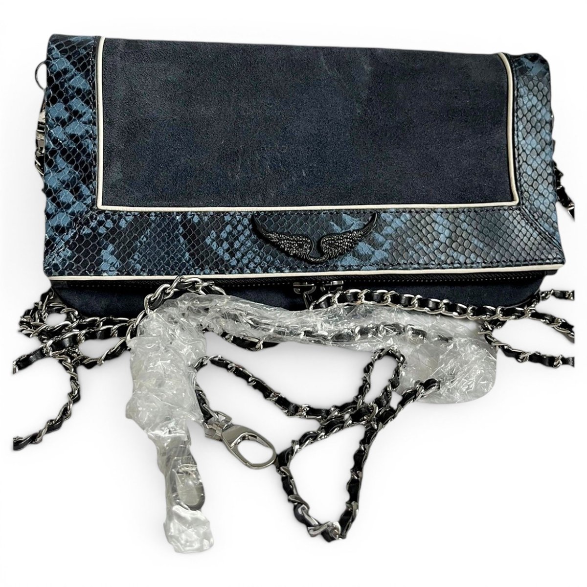 Rock leather crossbody bag
