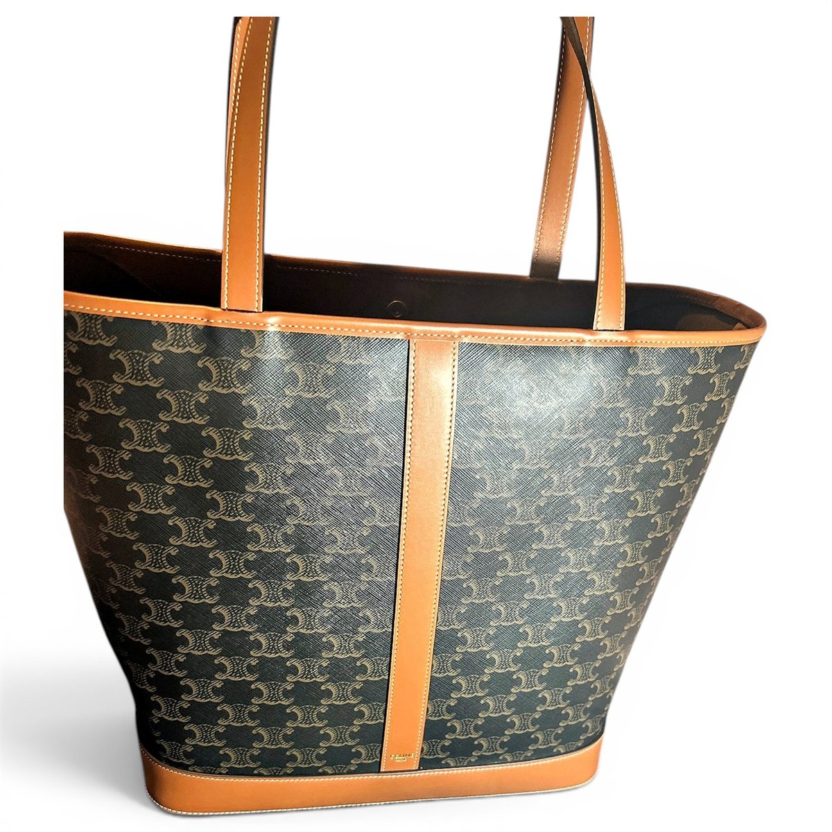 Cabas leather tote