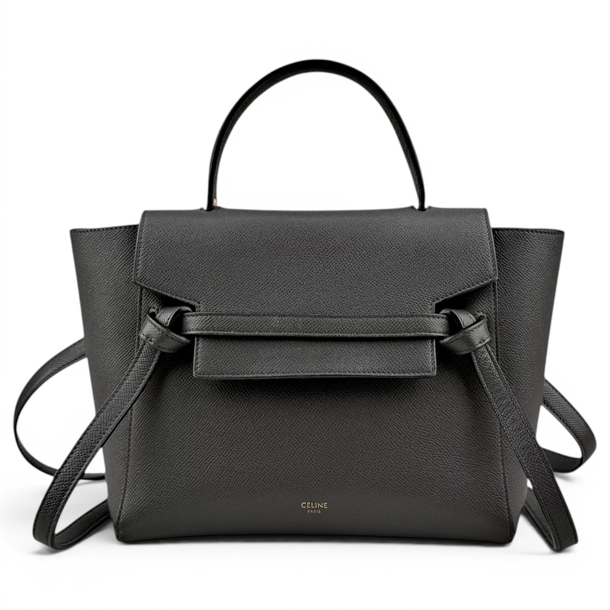 Belt leather handbag