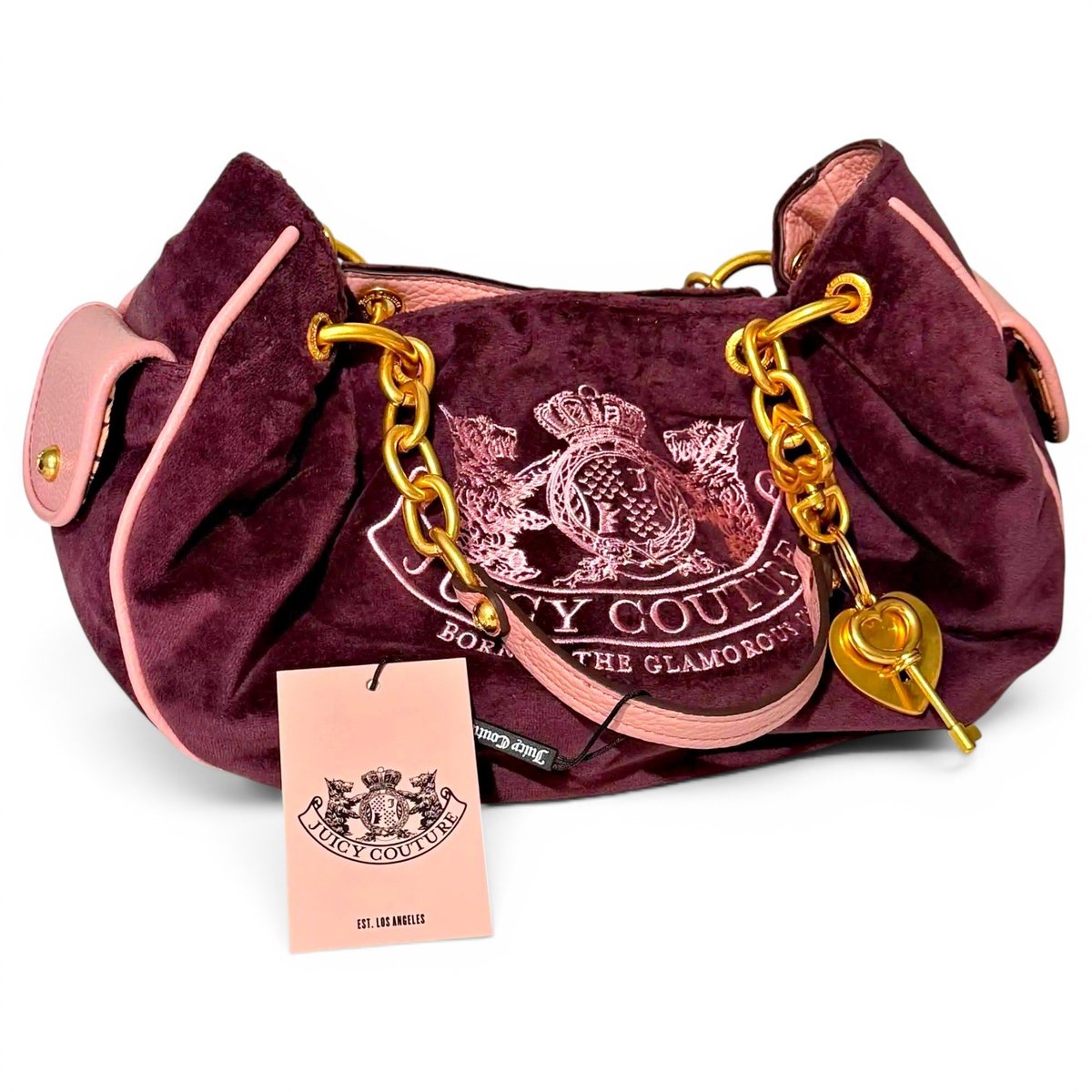 Velvet handbag