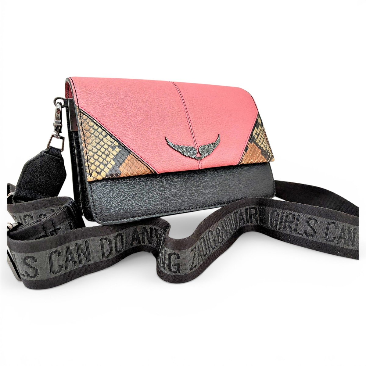 Rock leather crossbody bag