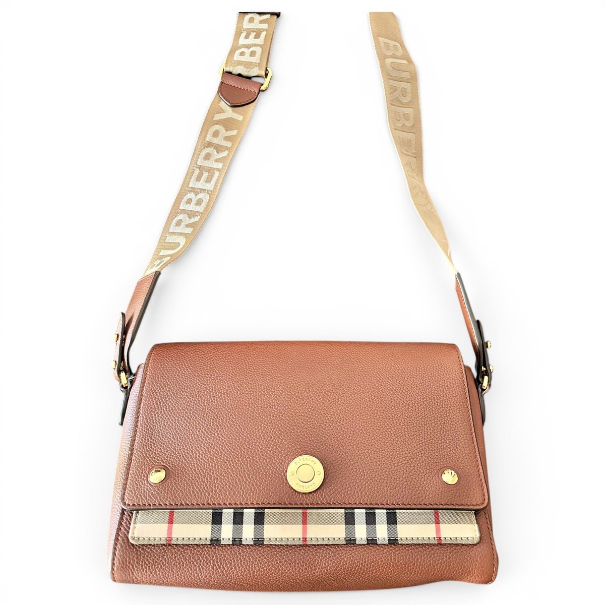 Note leather handbag