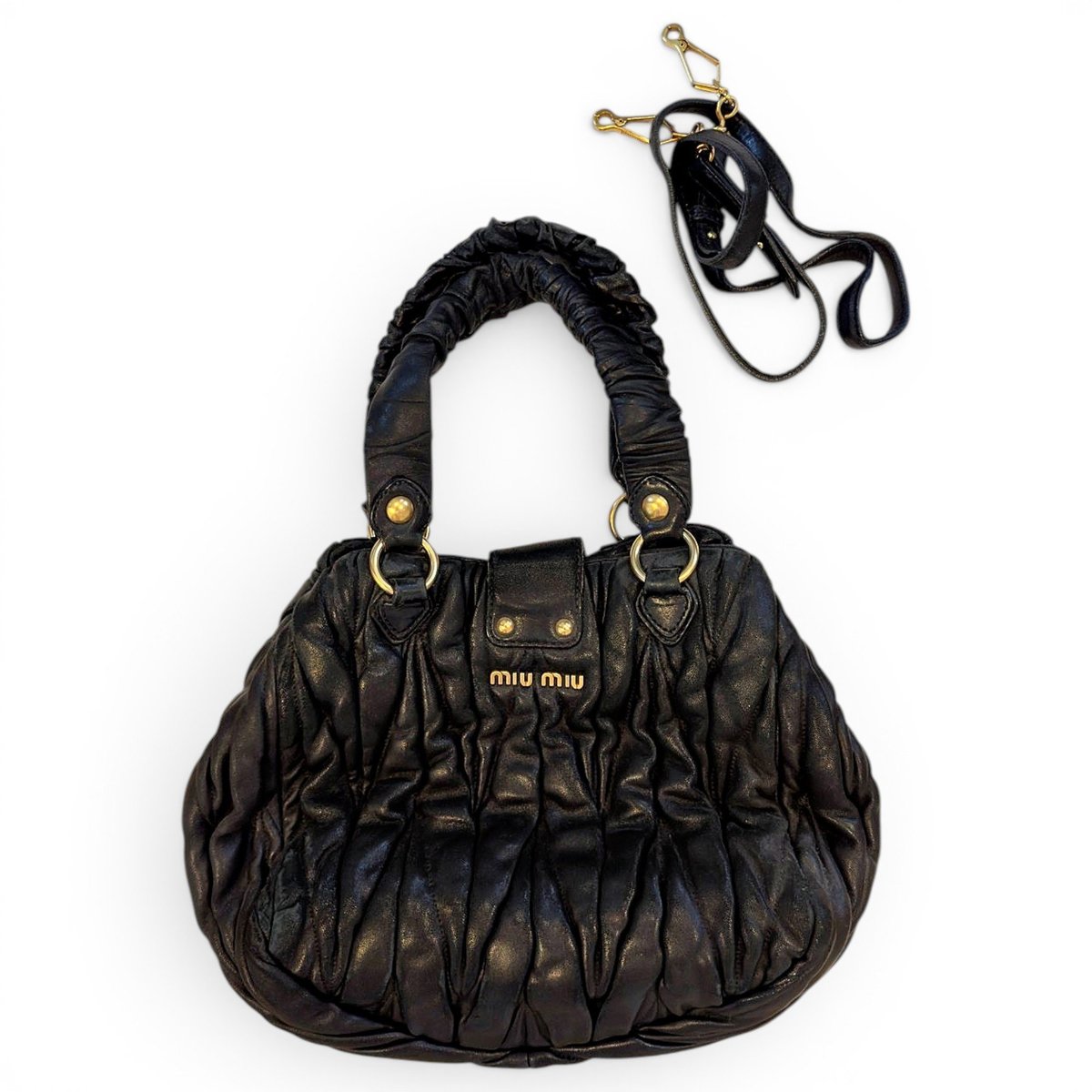 Coffer leather handbag