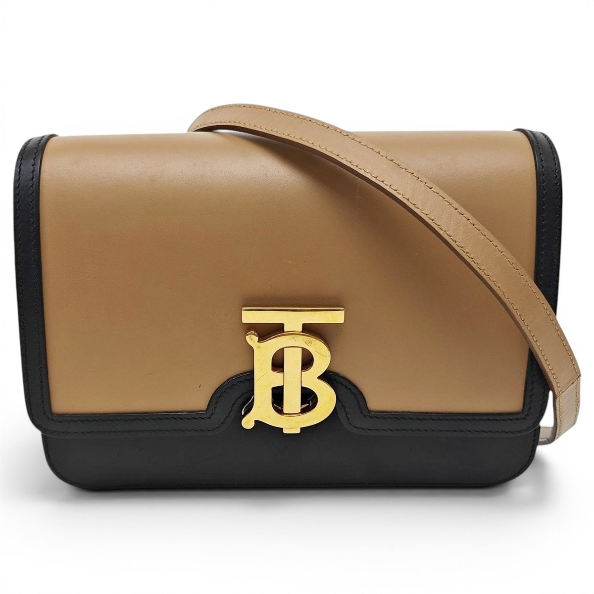 TB leather handbag