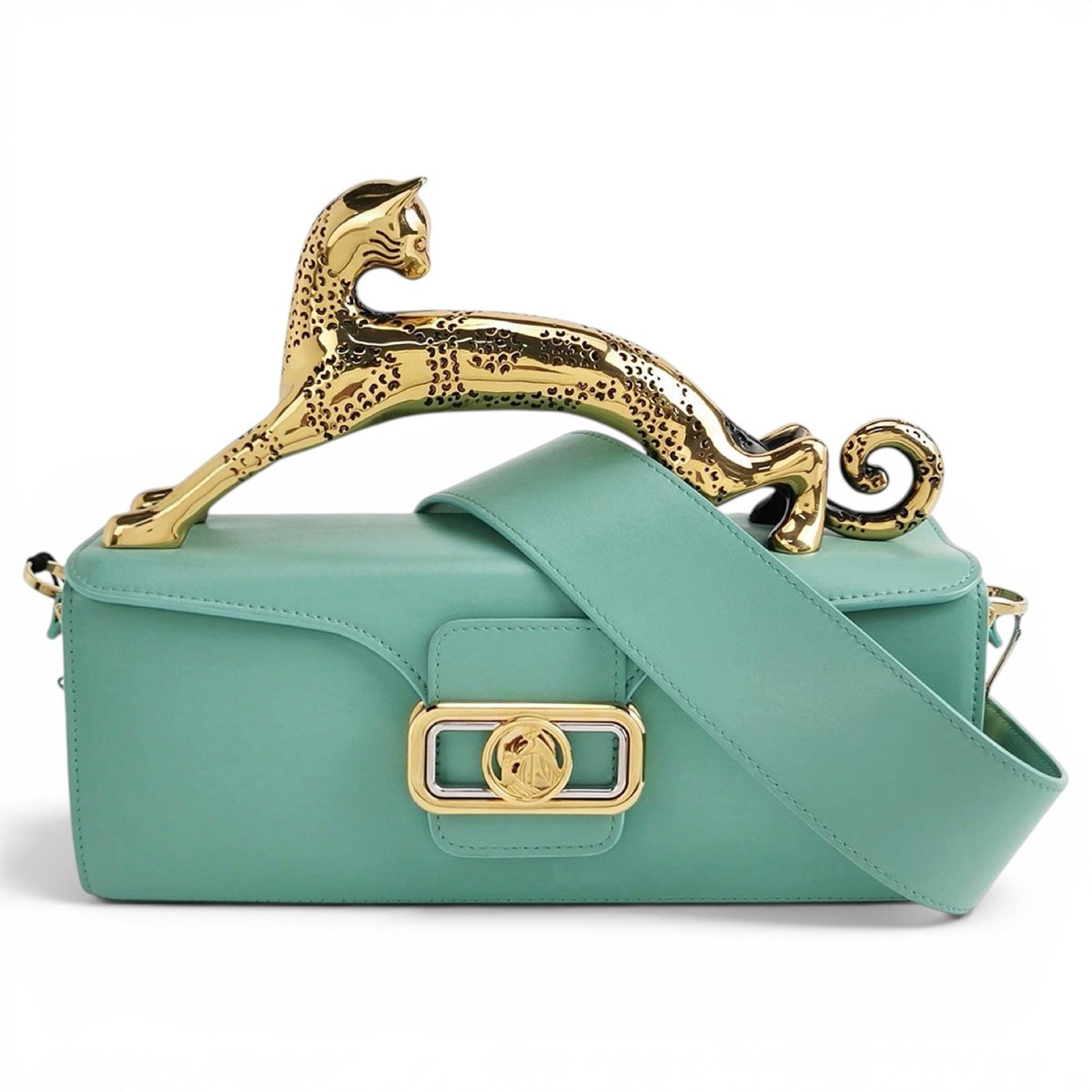 Pencil Chat leather handbag