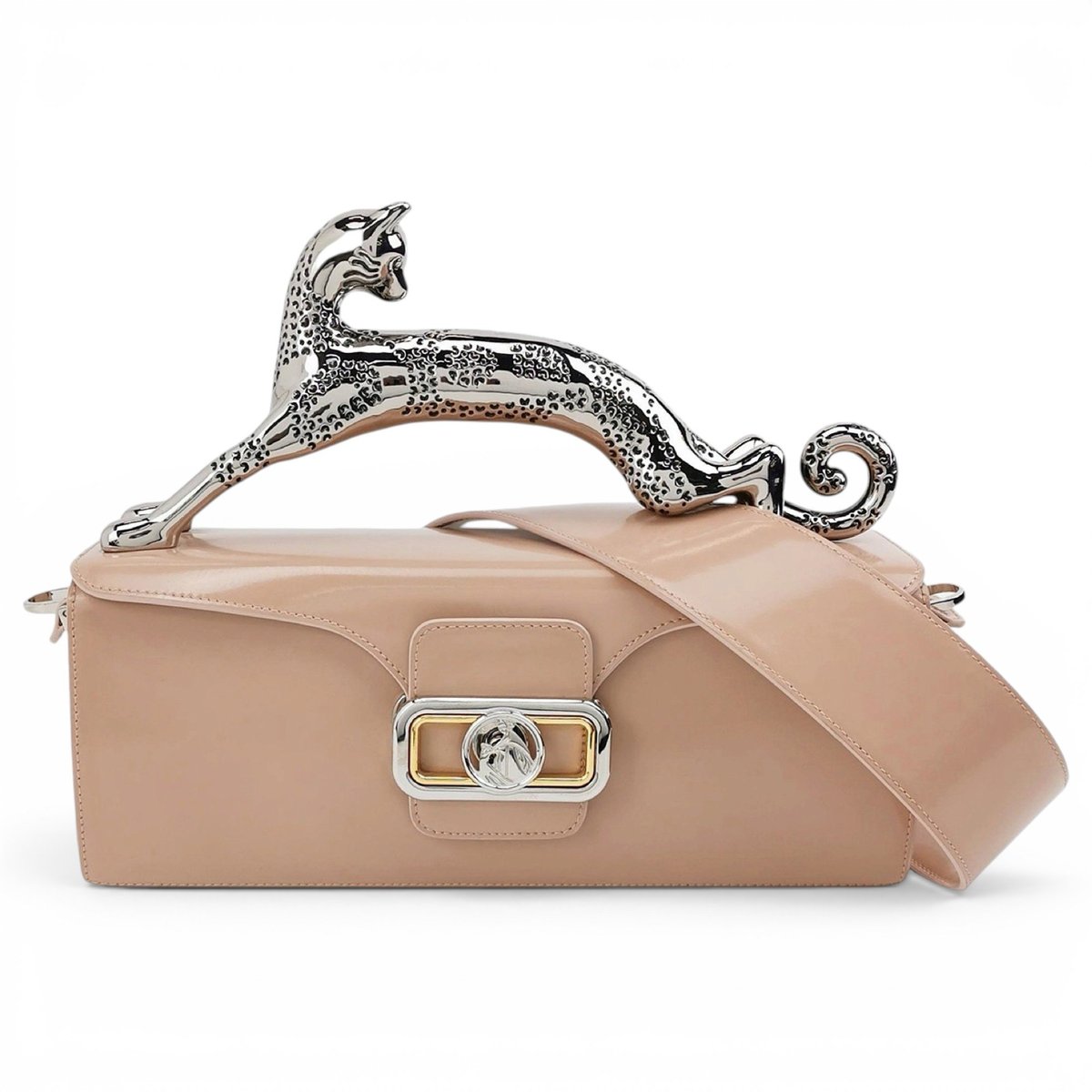 Pencil Chat leather handbag