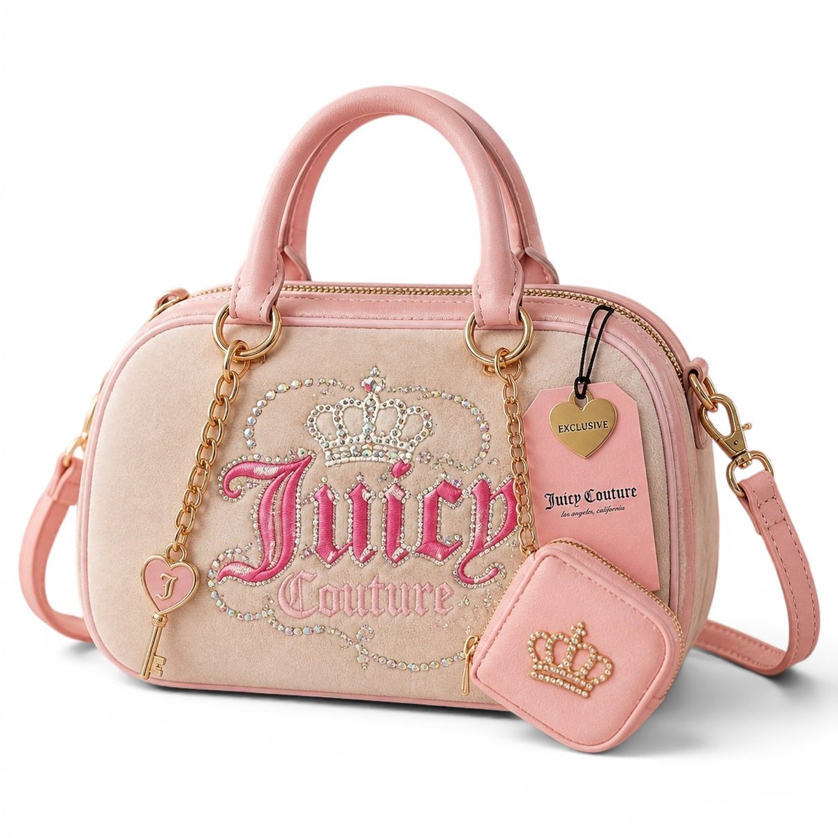 Velvet handbag