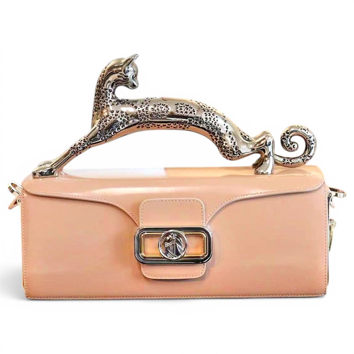 Pencil Chat leather handbag