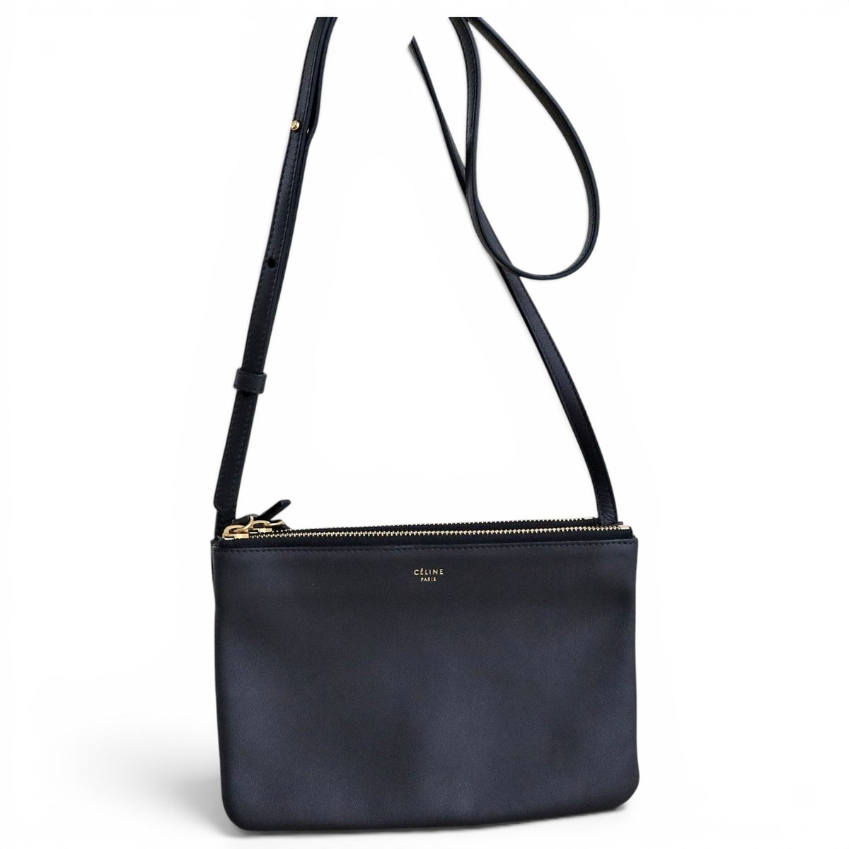 Trio leather crossbody bag