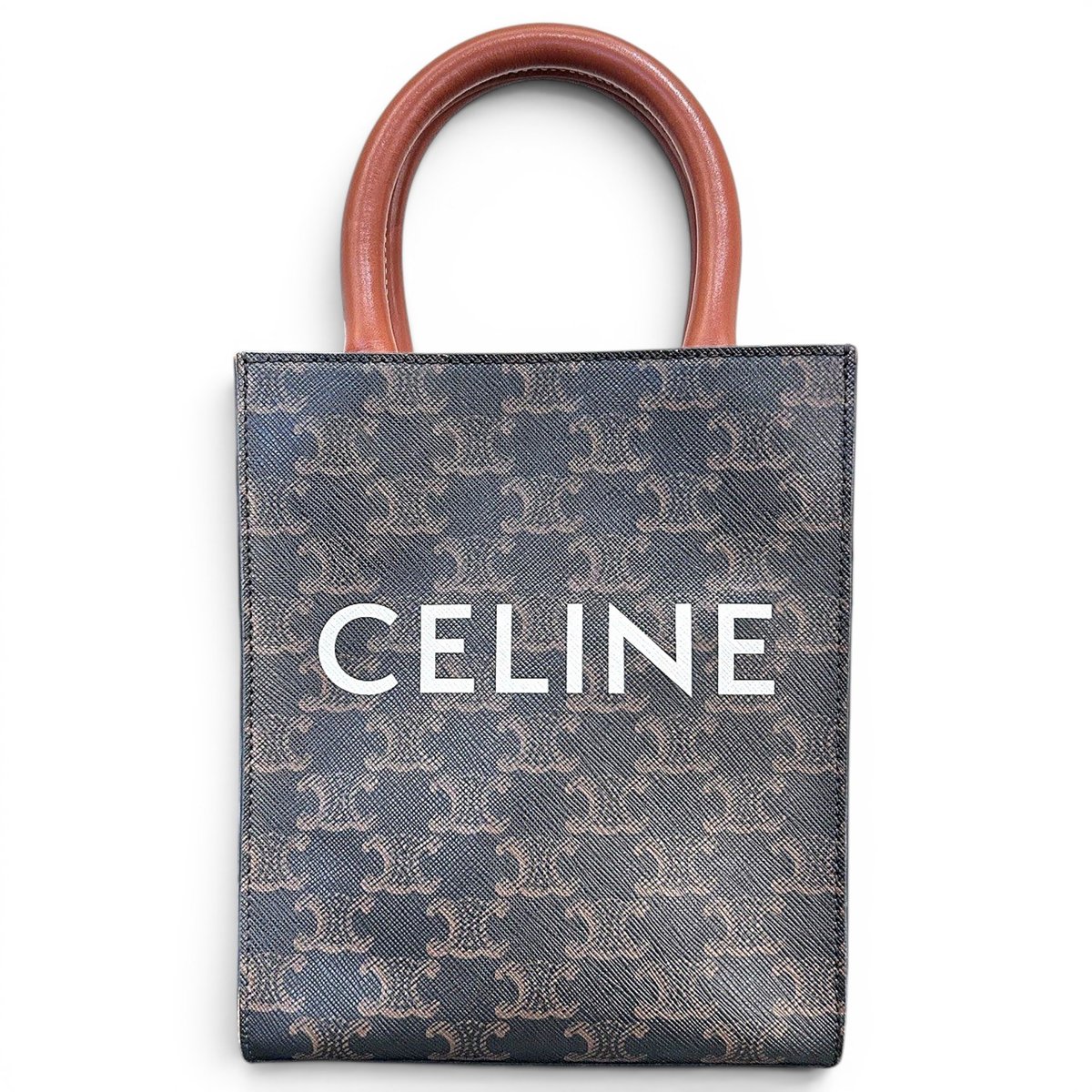 Cabas Vertical leather tote