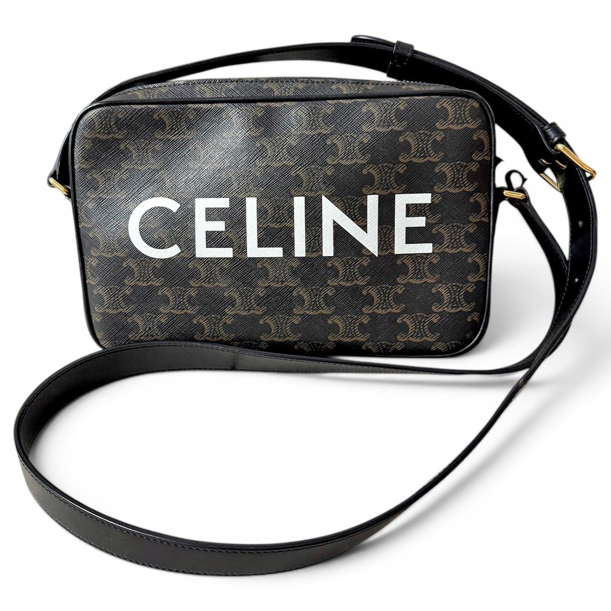 Charm leather crossbody bag