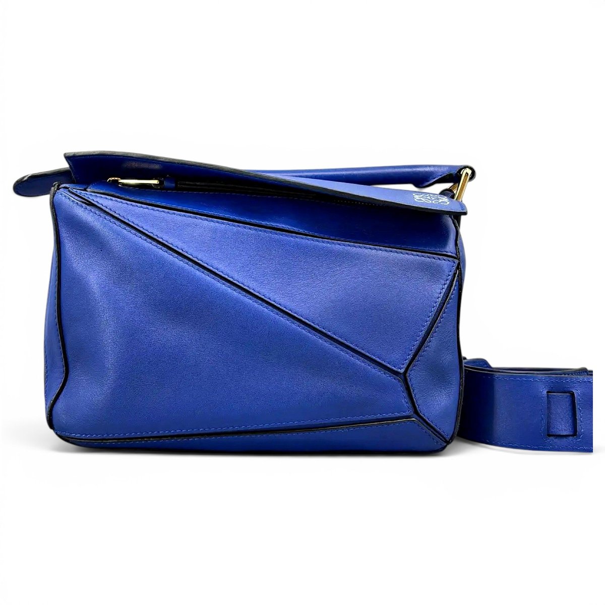 Puzzle leather crossbody bag