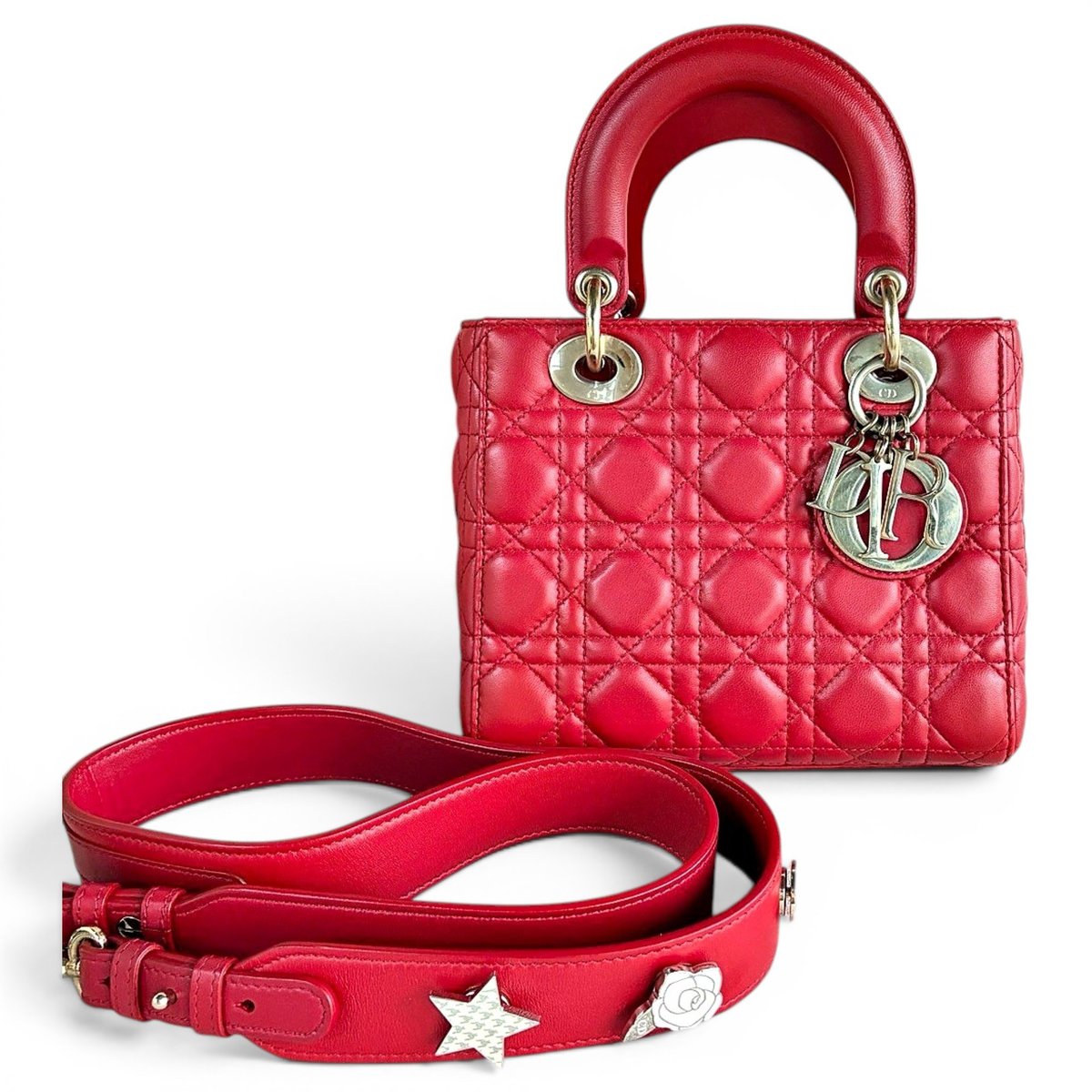 Lady Dior leather handbag