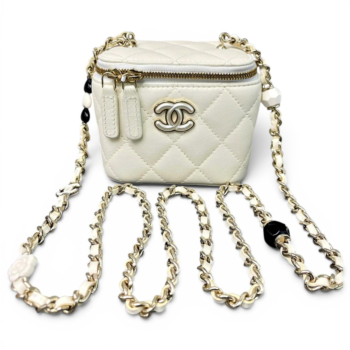 Trendy CC Vanity leather handbag