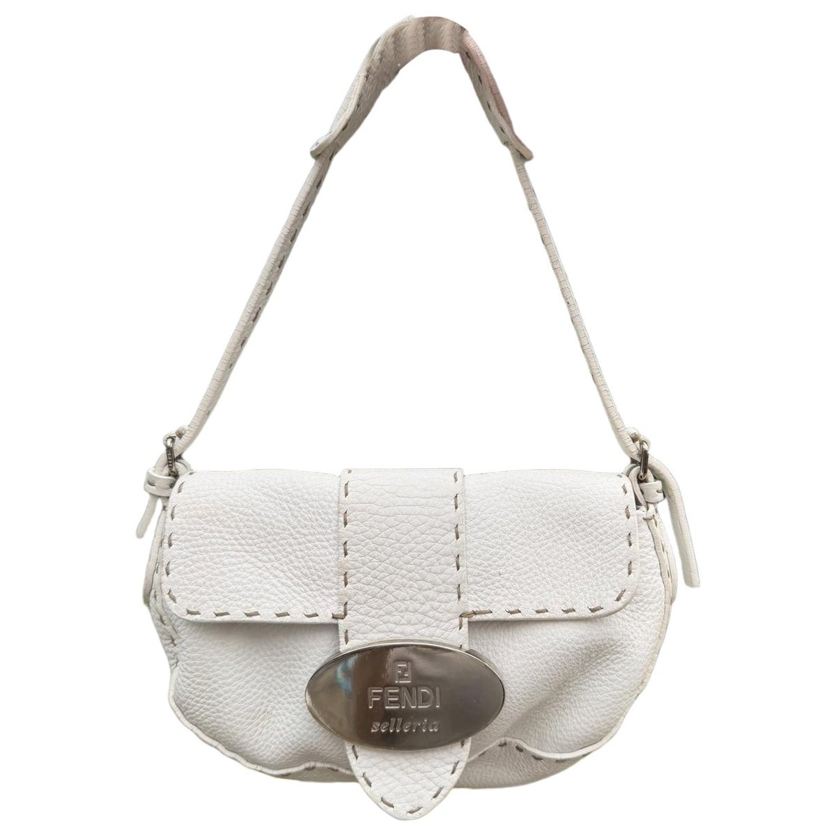 Croissant leather handbag