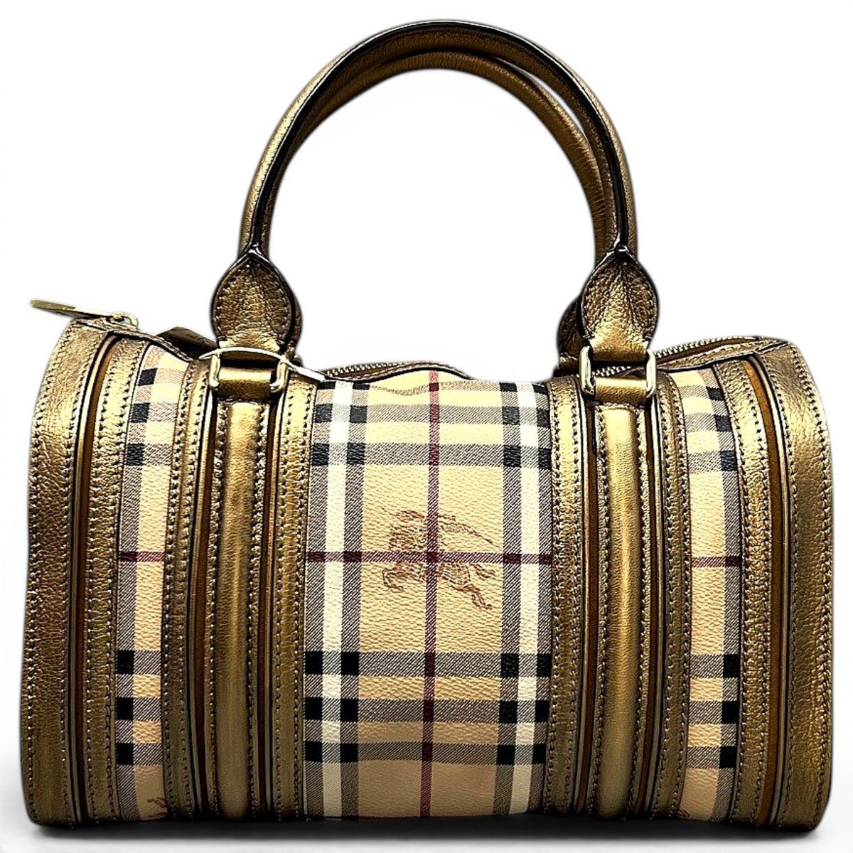 The Barrel leather bowling bag