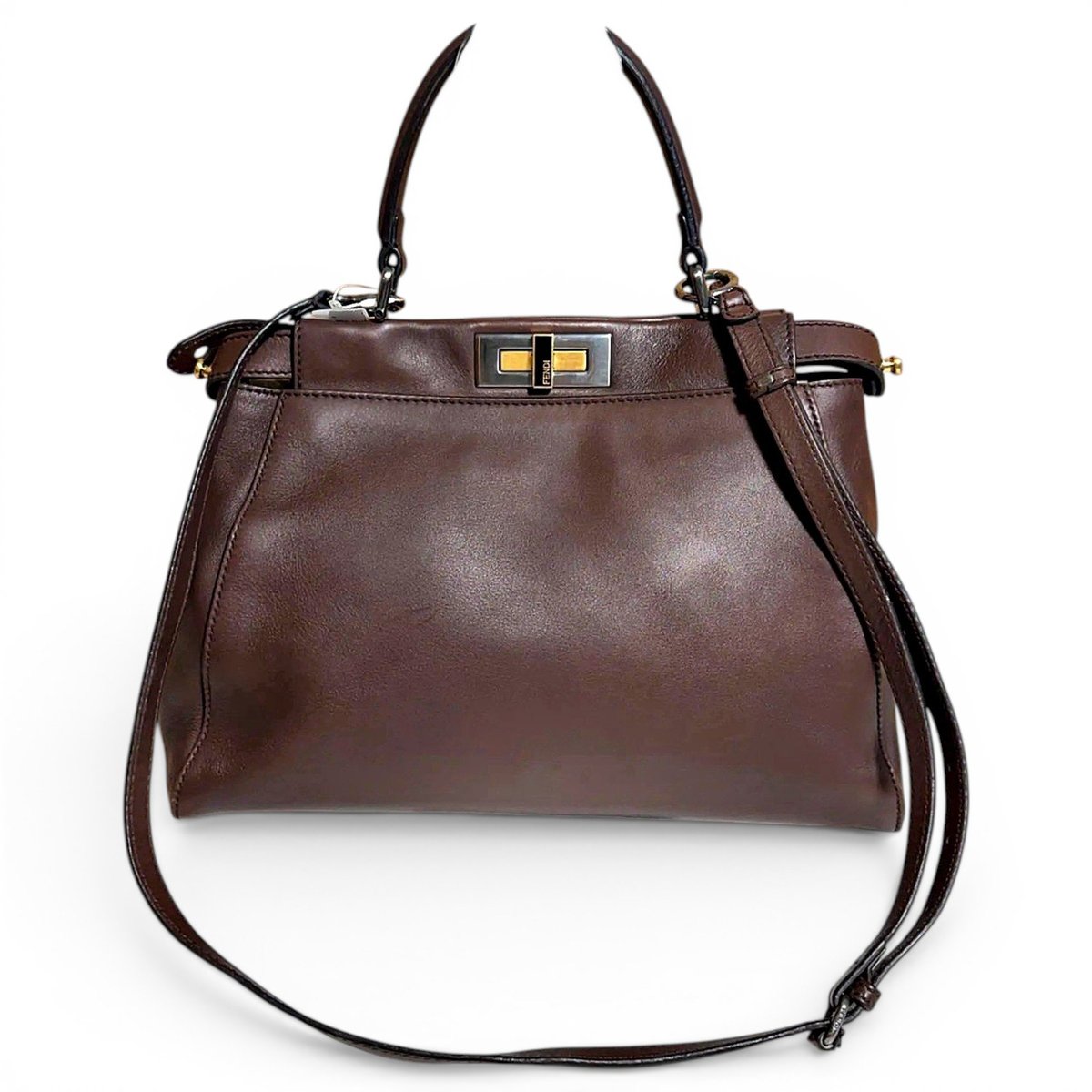 Peekaboo leather crossbody bag