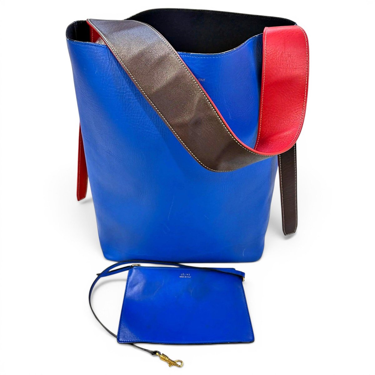 Twisted leather tote