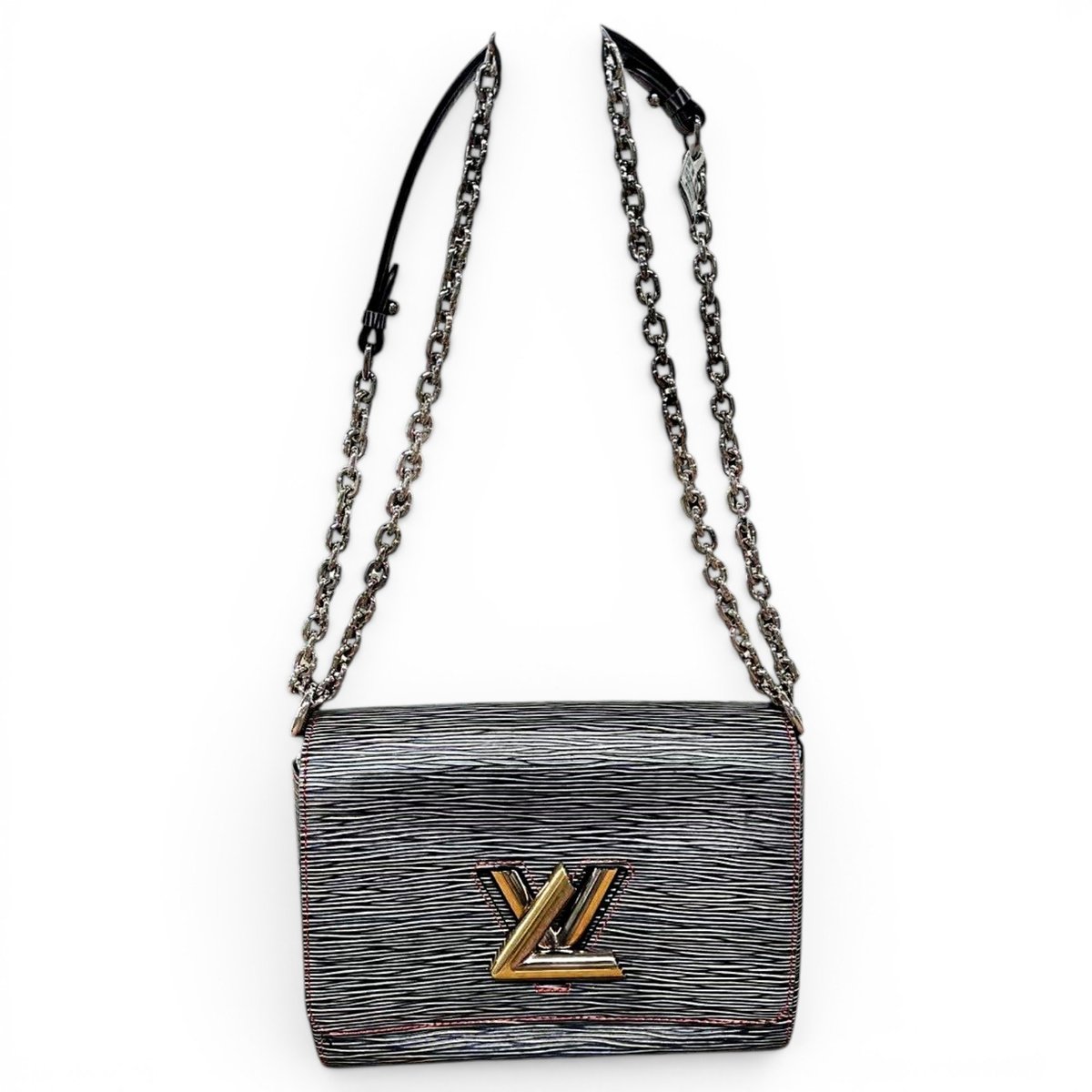 Twist leather crossbody bag