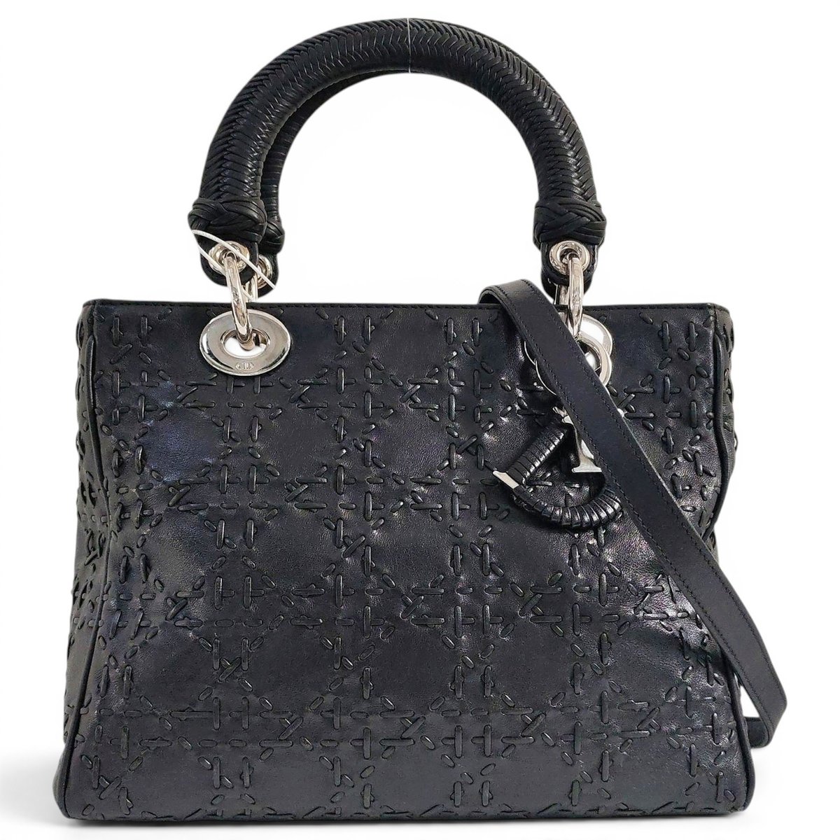 Lady Dior leather crossbody bag