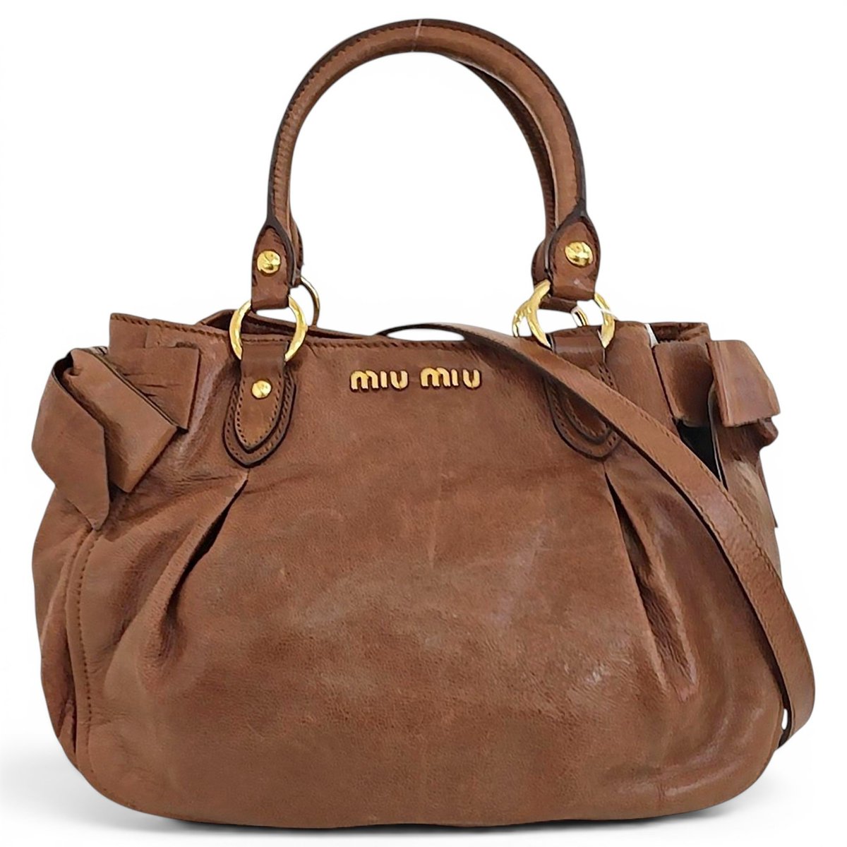 Bow bag leather crossbody bag