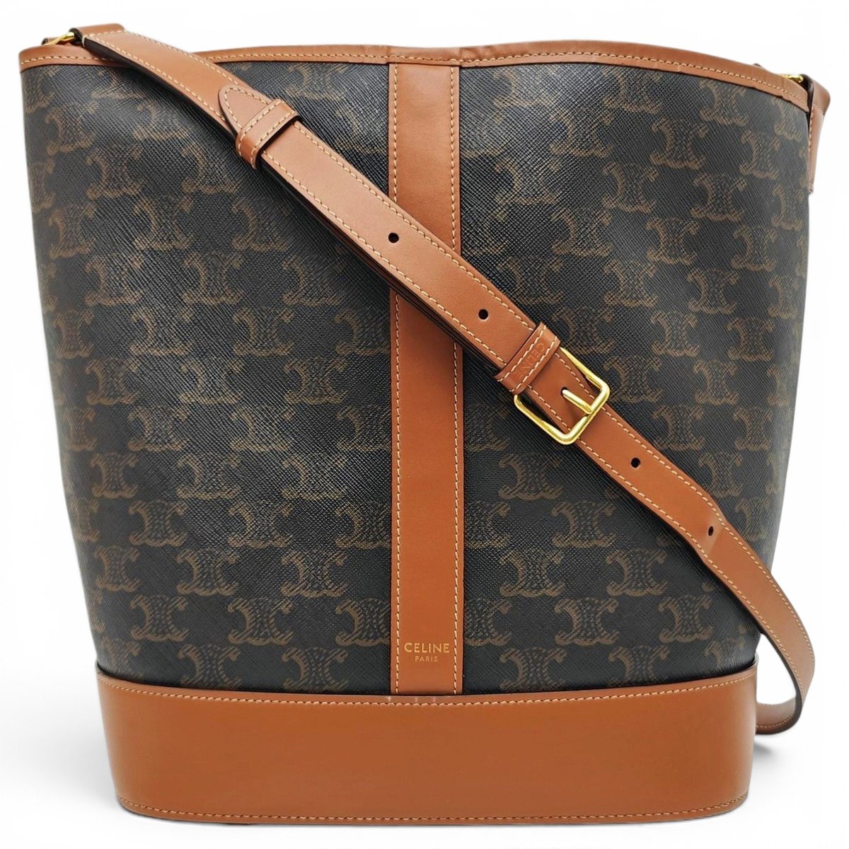 Clasp Bucket handbag