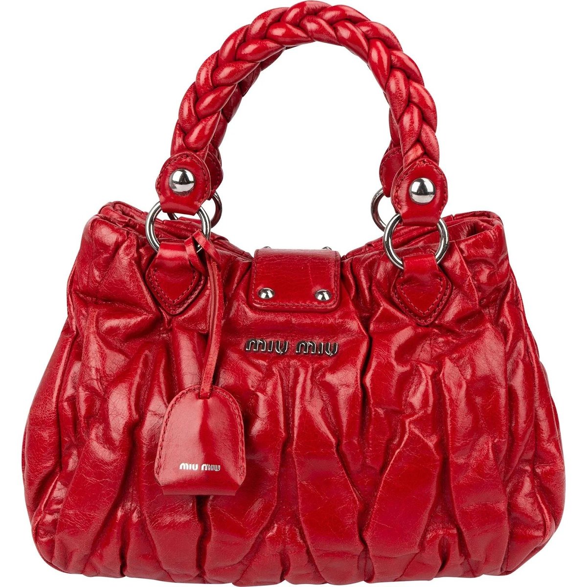 Coffer leather handbag