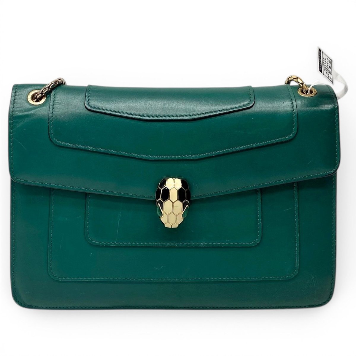 Serpenti leather handbag