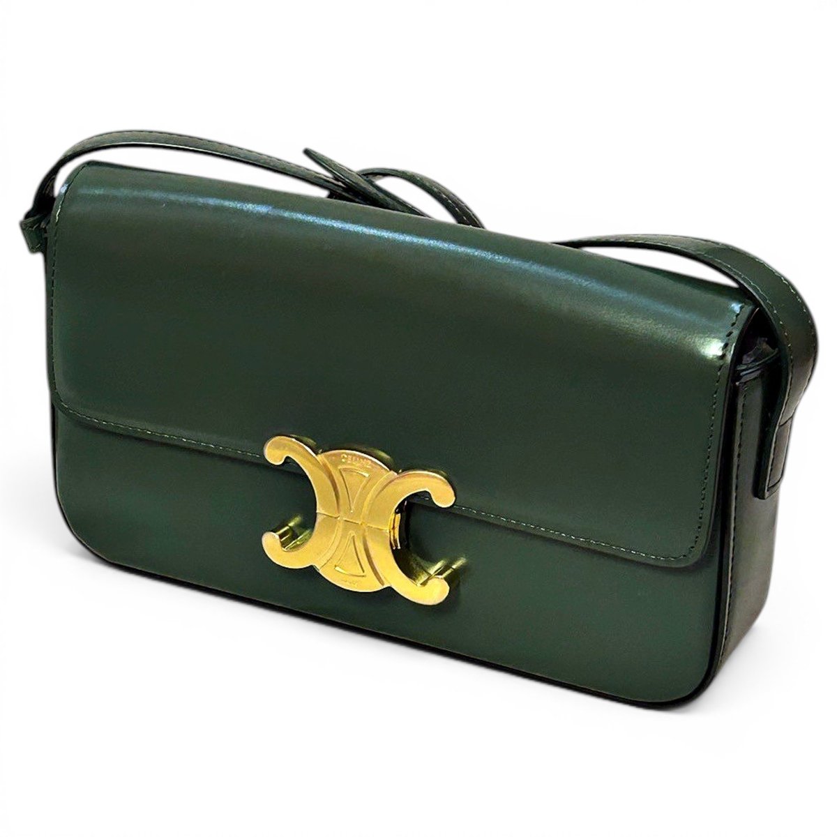 Triomphe Long leather handbag