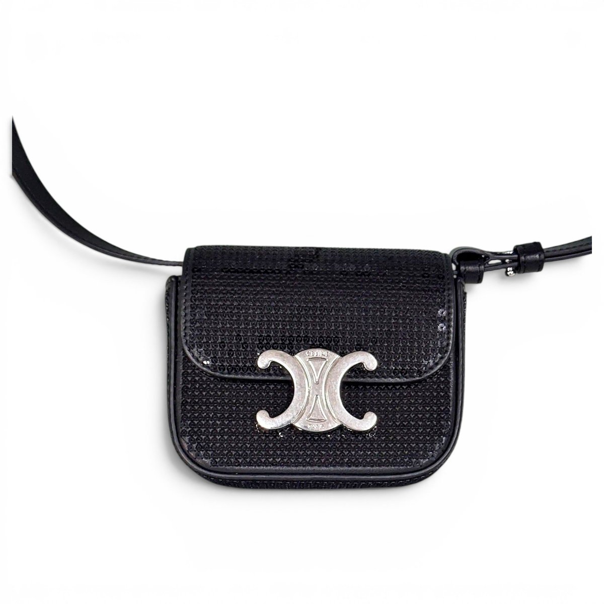 Triomphe glitter handbag