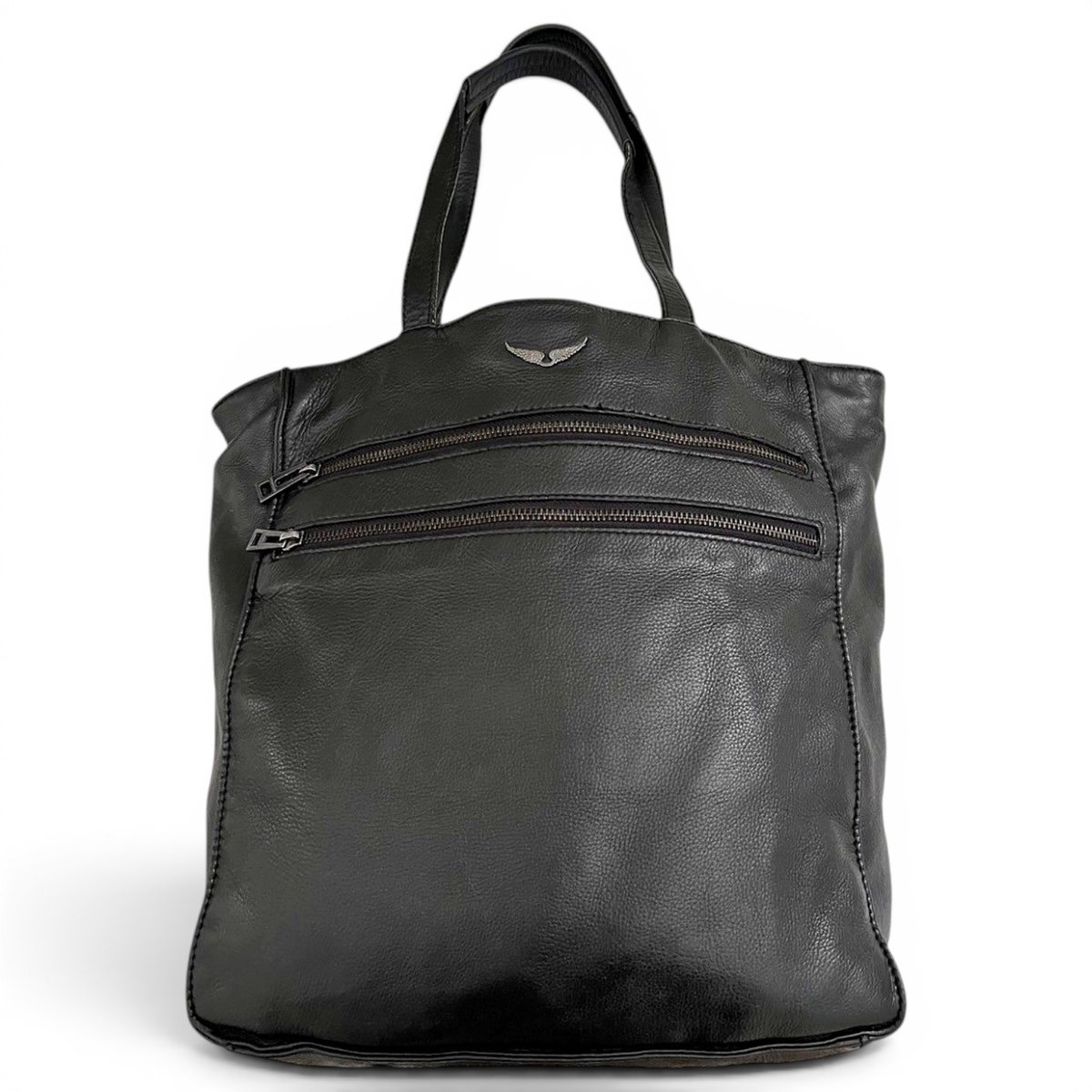 Rock leather crossbody bag