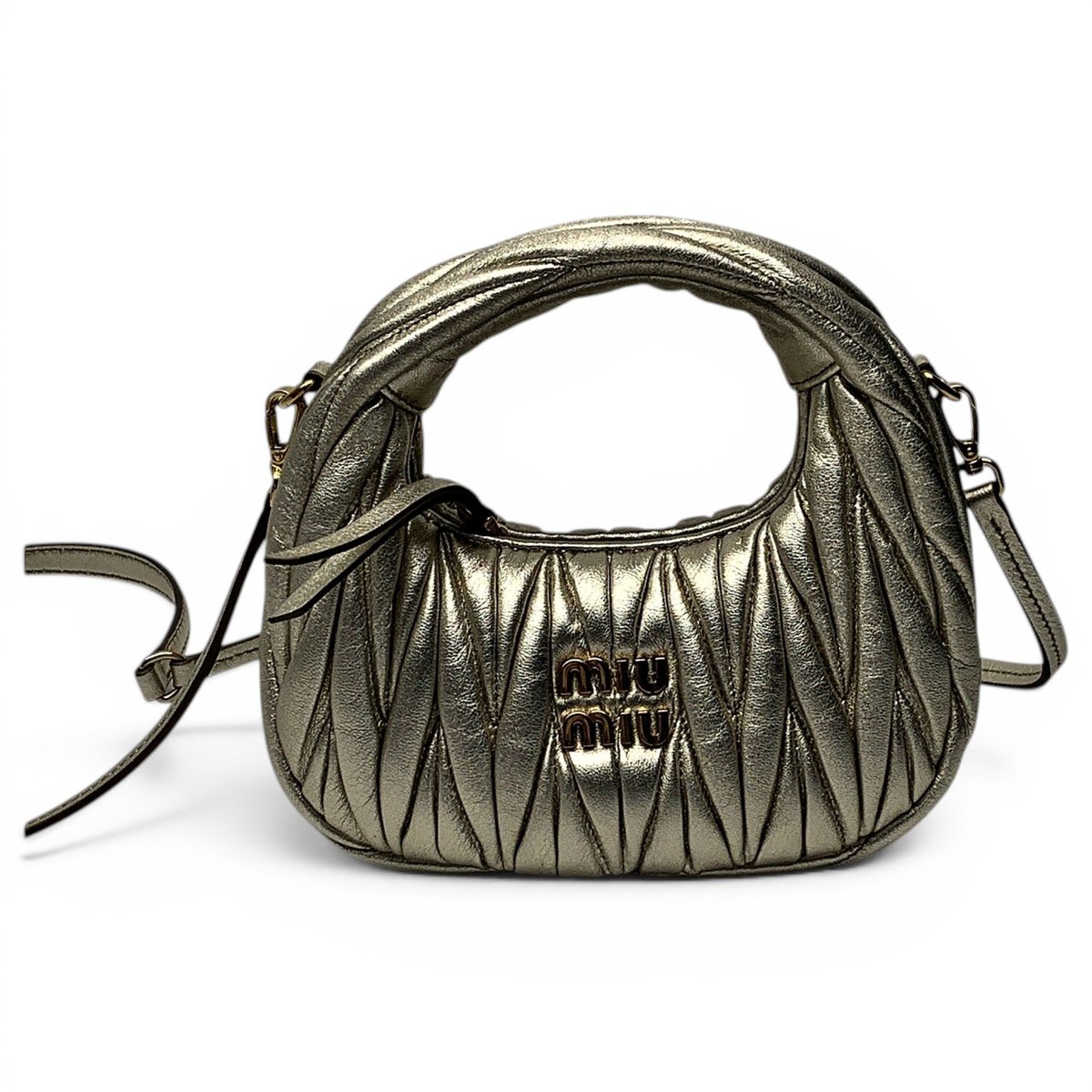 Miu Wander leather handbag