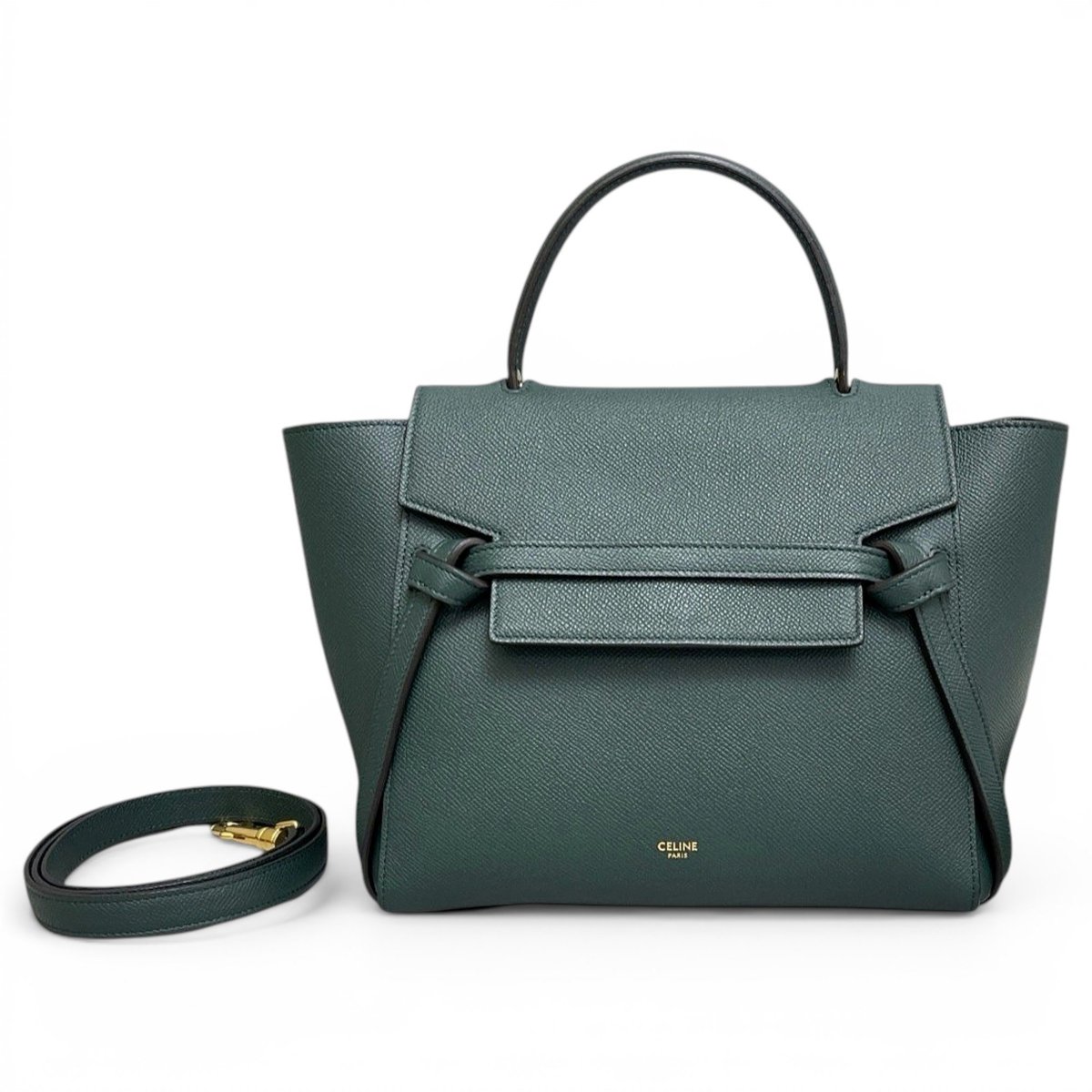 Belt leather handbag