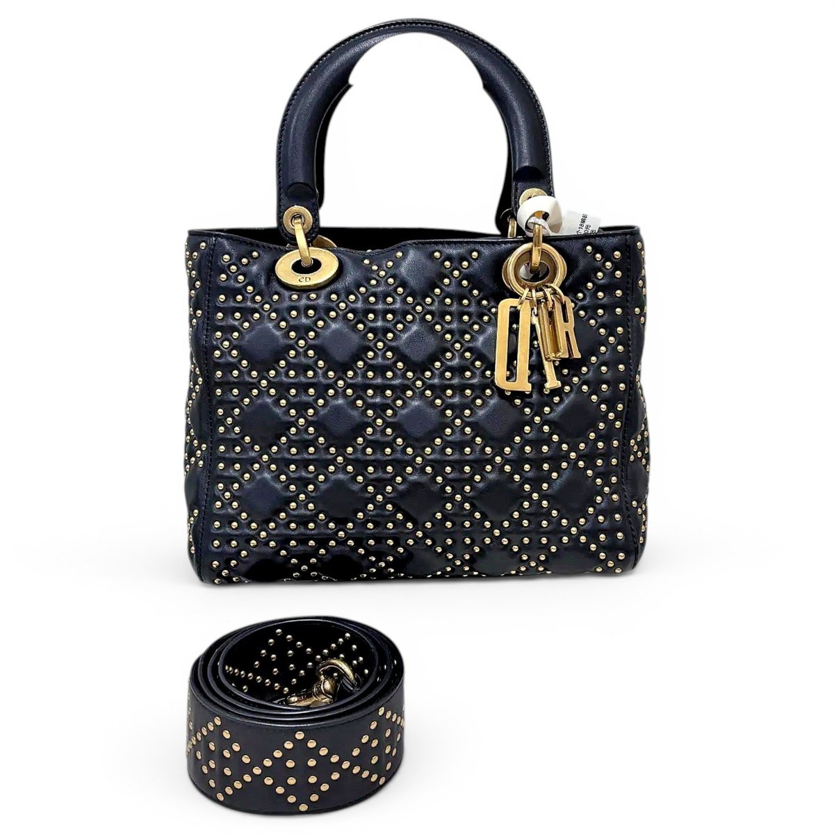 Lady Dior leather crossbody bag