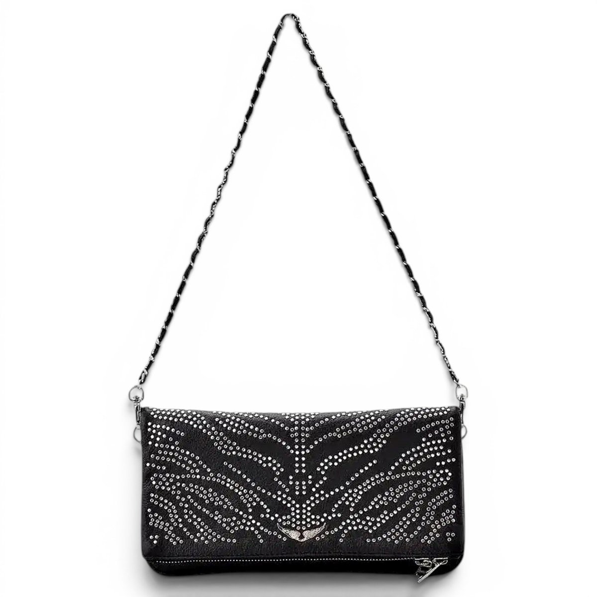 Rock leather crossbody bag