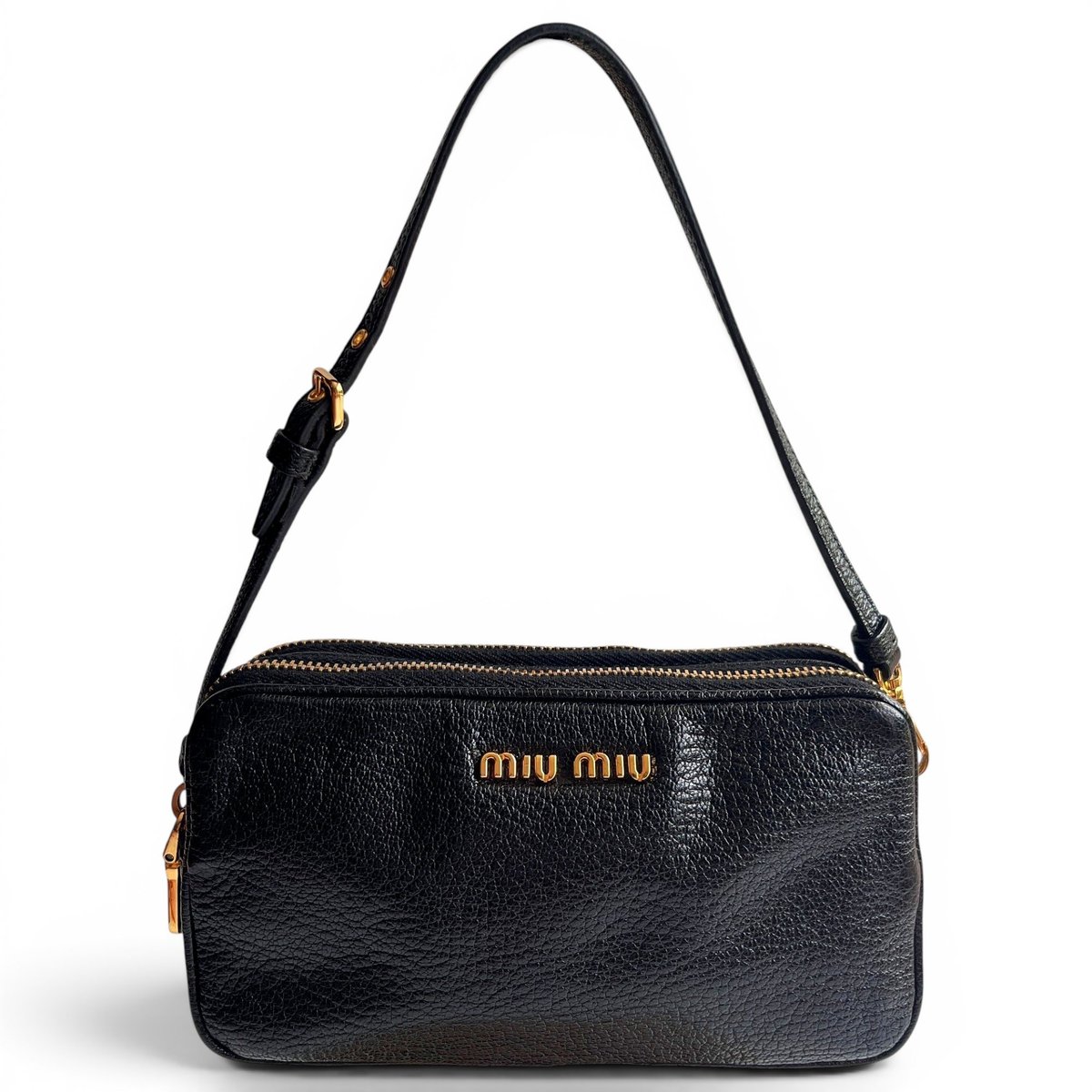 Madras leather mini bag