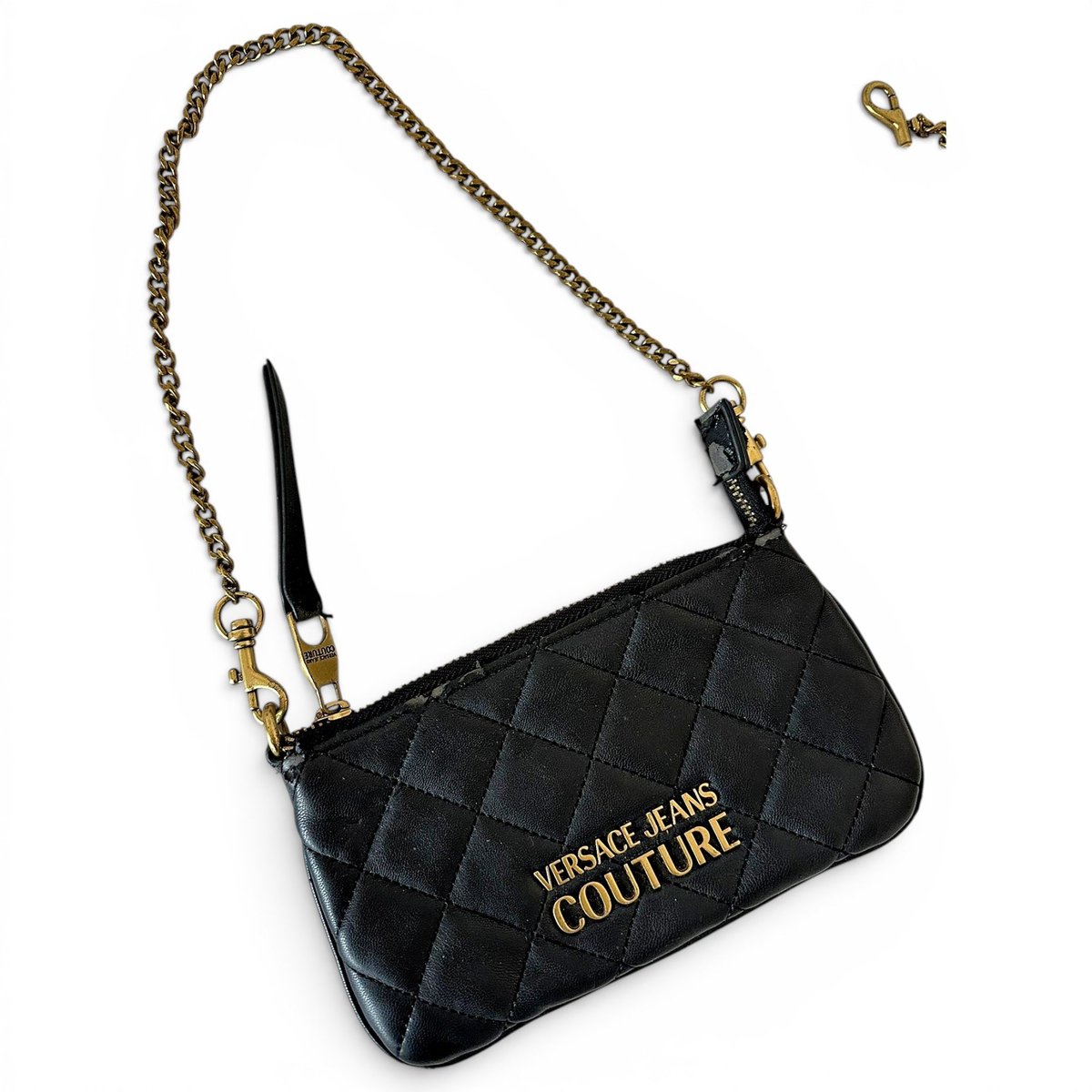 Leather clutch bag