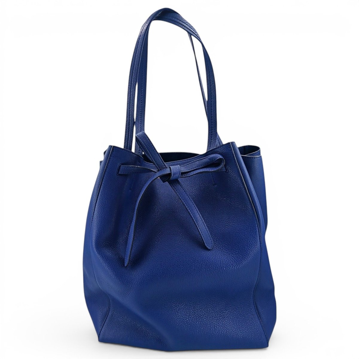 Cabas leather handbag