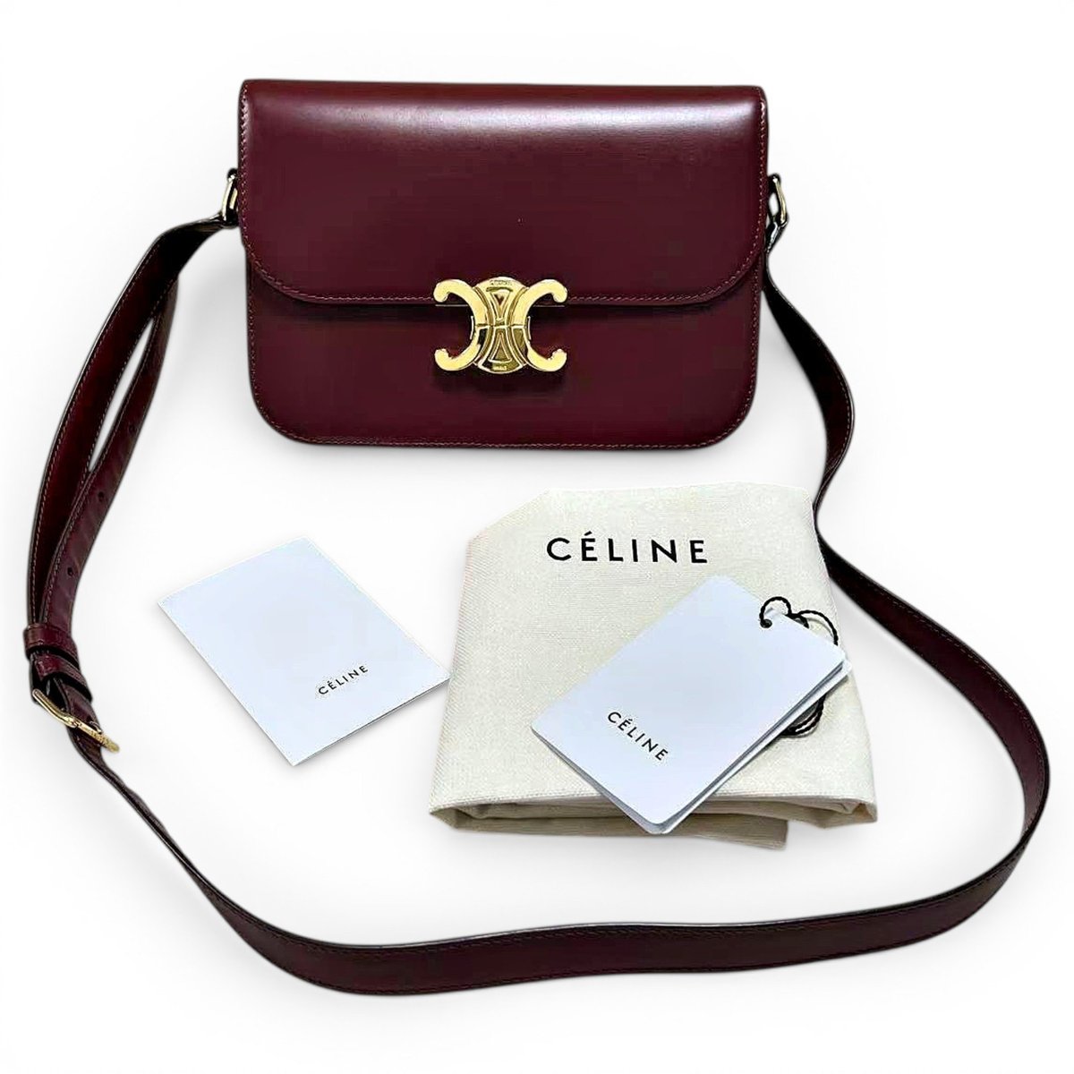 Triomphe leather handbag