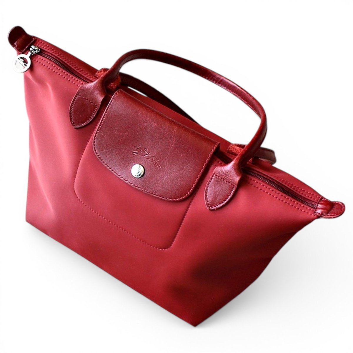 Pliage leather handbag