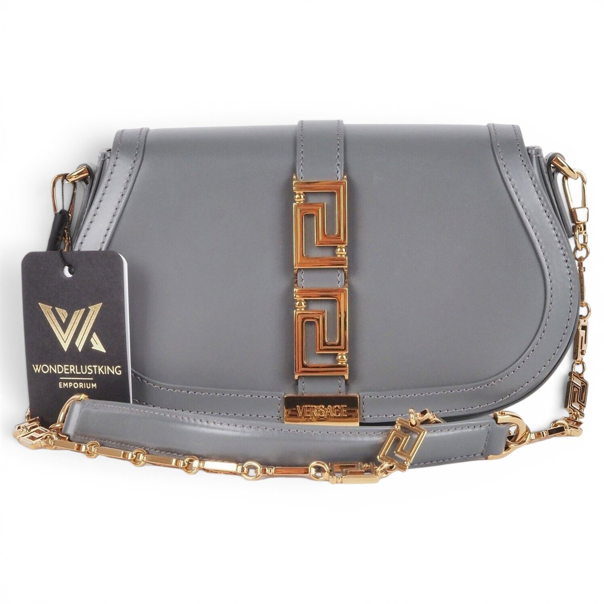 Greca Goddess leather handbag