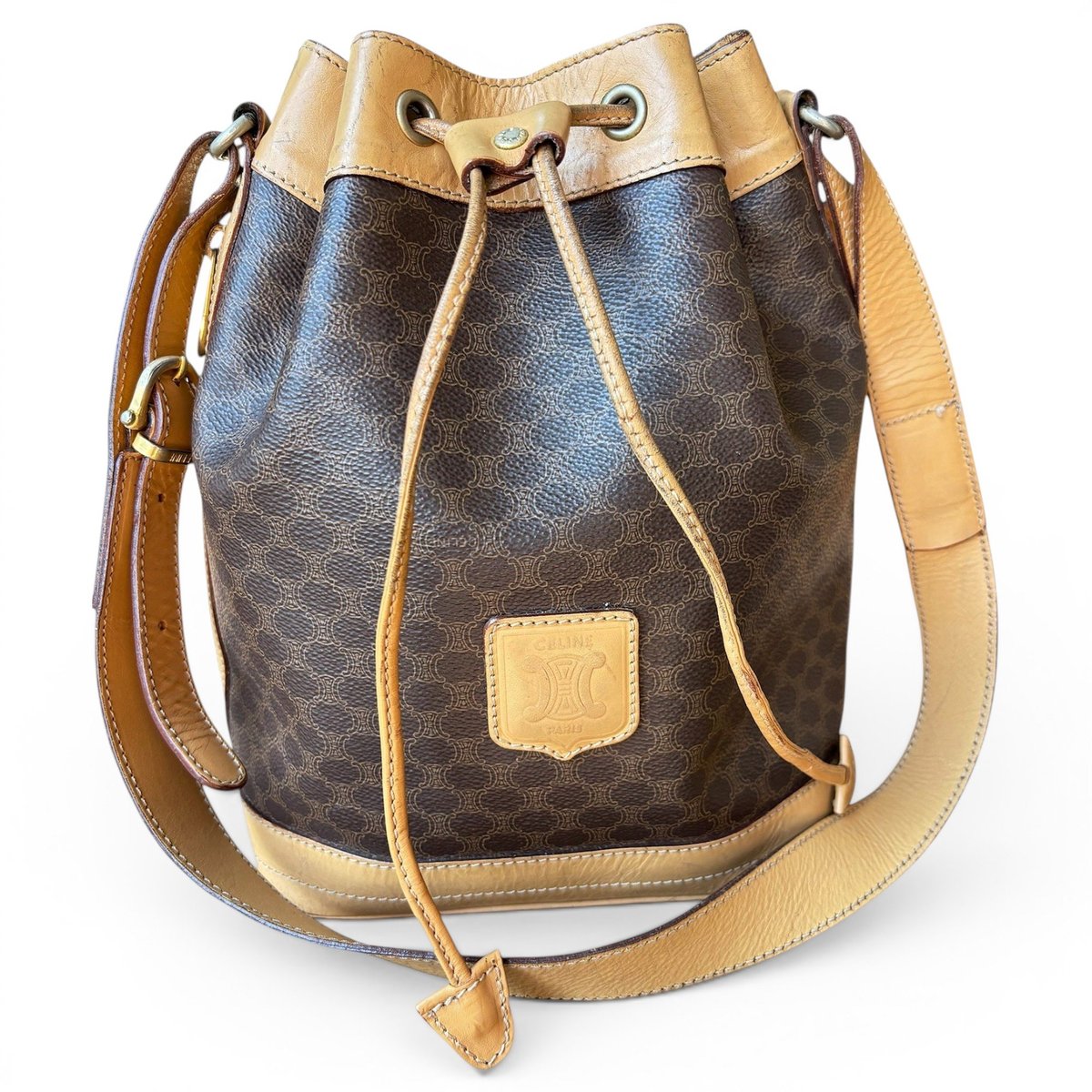 SAC SEAU leather crossbody bag