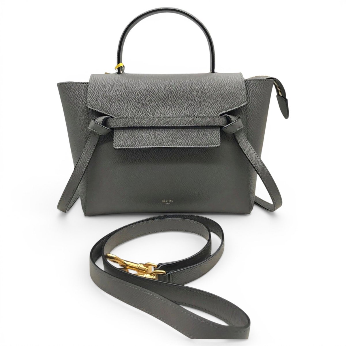Belt leather handbag