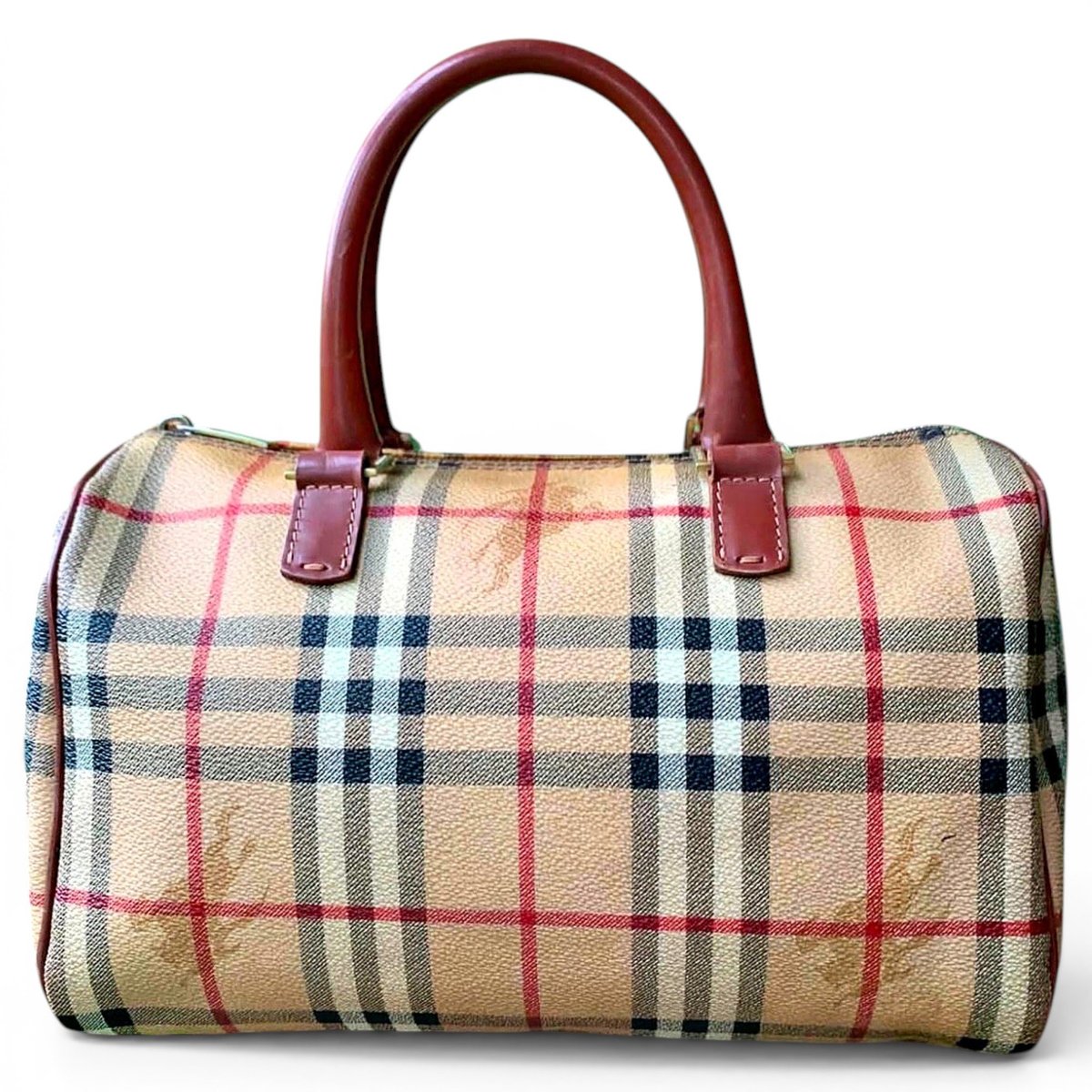 Title leather bowling bag