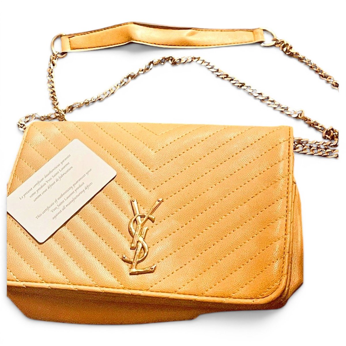 Opium leather clutch bag