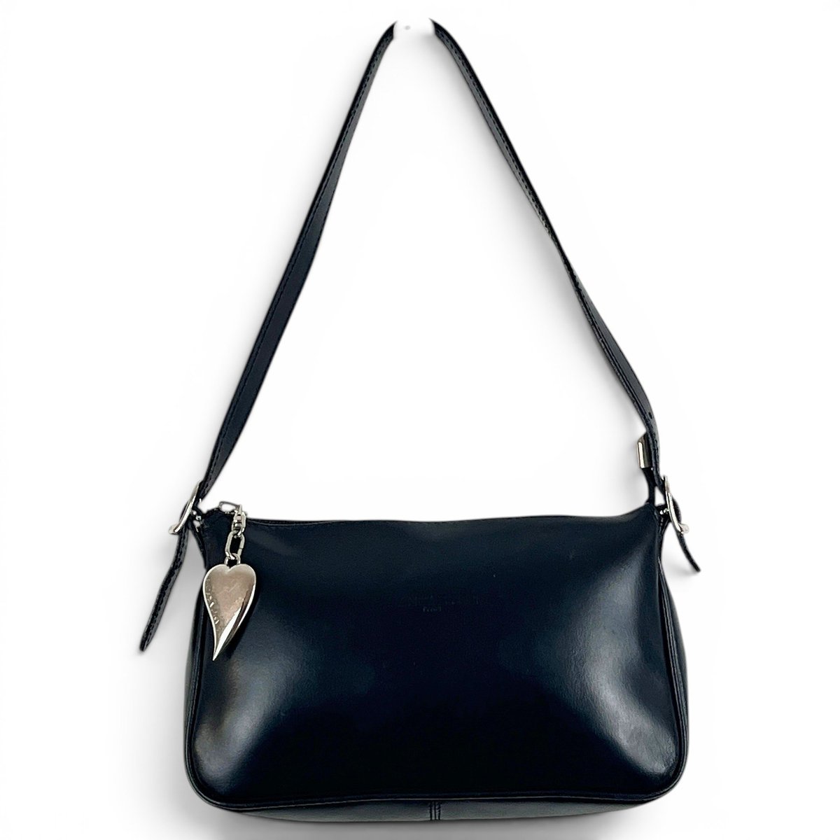 Leather clutch bag