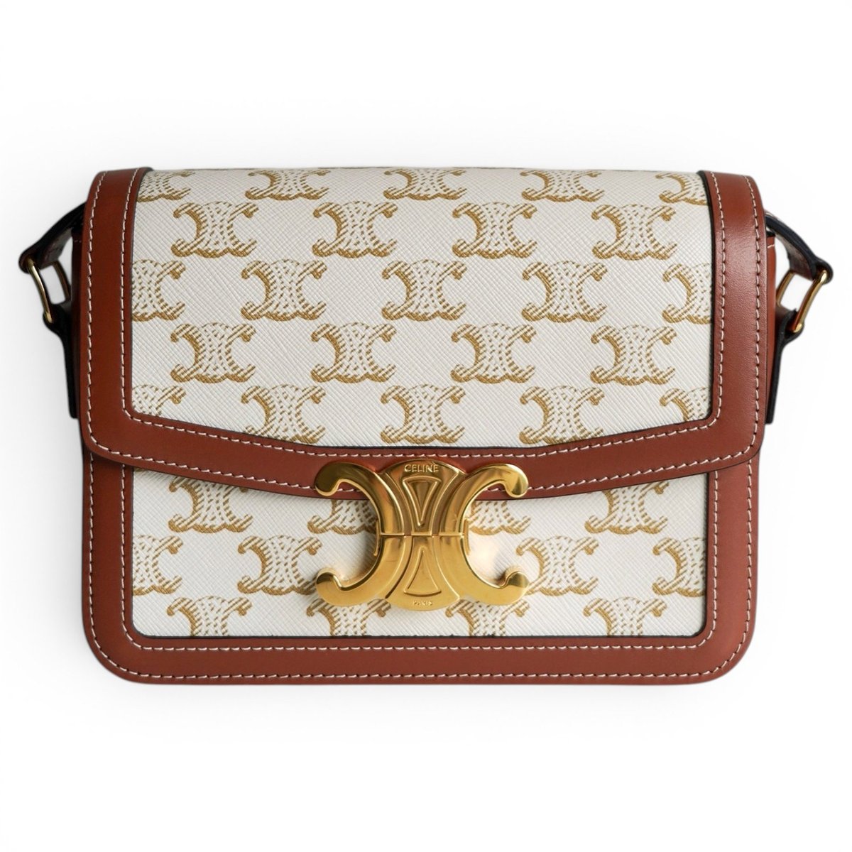 Triomphe leather handbag