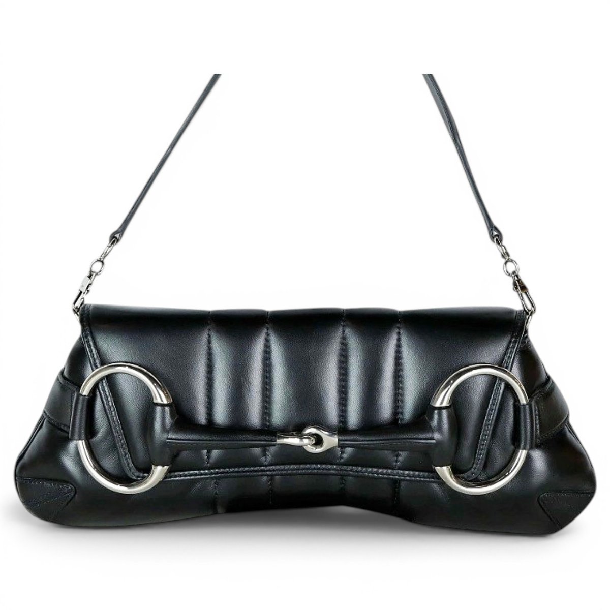 Horsebit Chain leather handbag